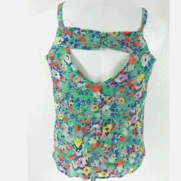 Maeve Anthropologie Quinn Floral Textured Tank - Picture 3 of 4